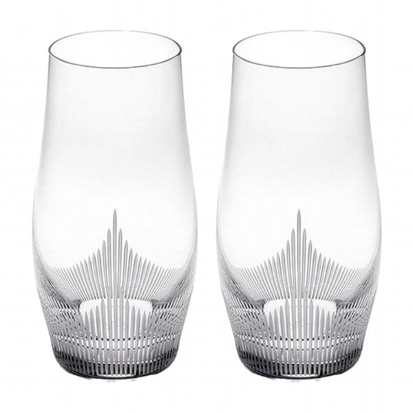 Pair of Lalique 100 Points by James Suckling Large Crystal Tumblers, Sealed Box