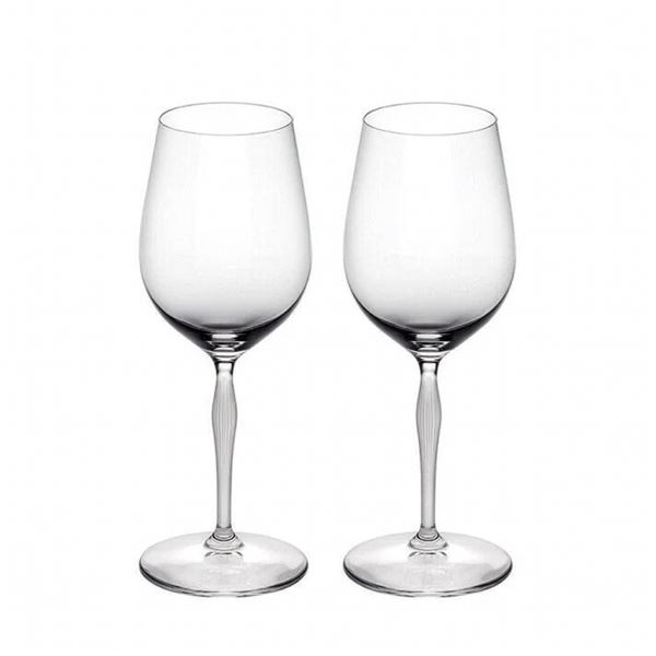 Pair of Lalique 100 Points by James Suckling Universal Wine Glasses, Sealed Box