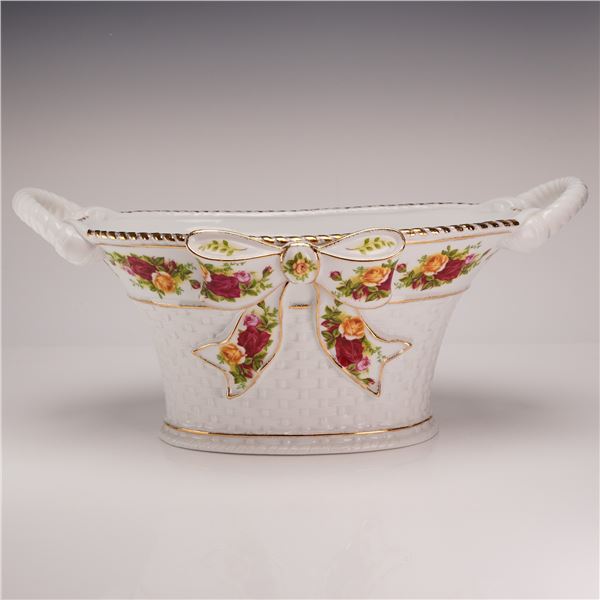 Royal Albert Old Country Roses Bone China Centerpiece Basket
