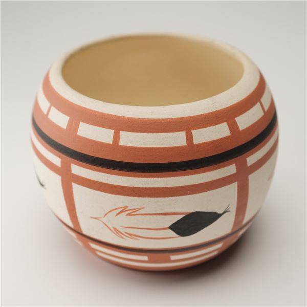 Tigua Pueblo Pottery Bowl by Krum