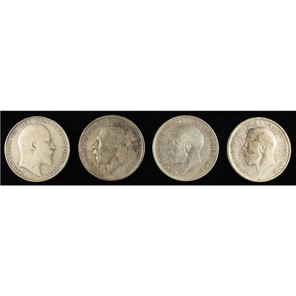 (4) 92.5% STERLING FOREIGN COINS
