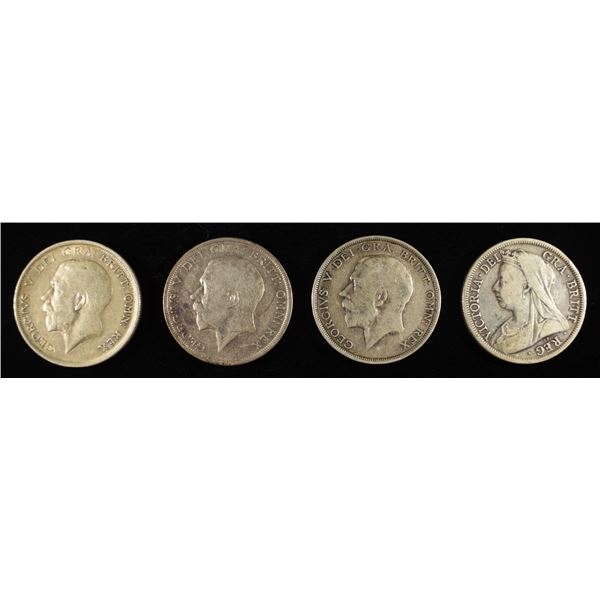 (4) 92.5% STERLING FOREIGN COINS