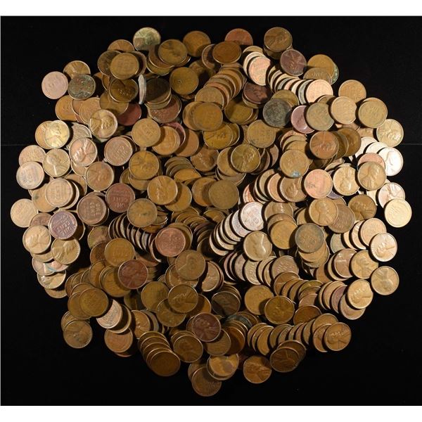 (500) WHEAT CENTS
