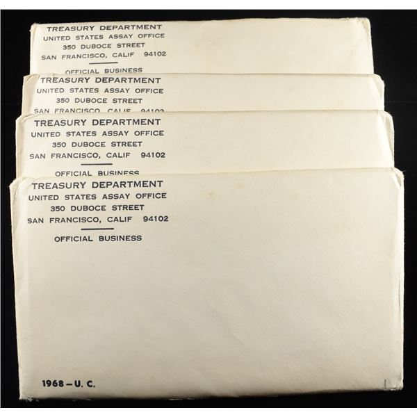 (4) 1968 U.C. MINT SETS