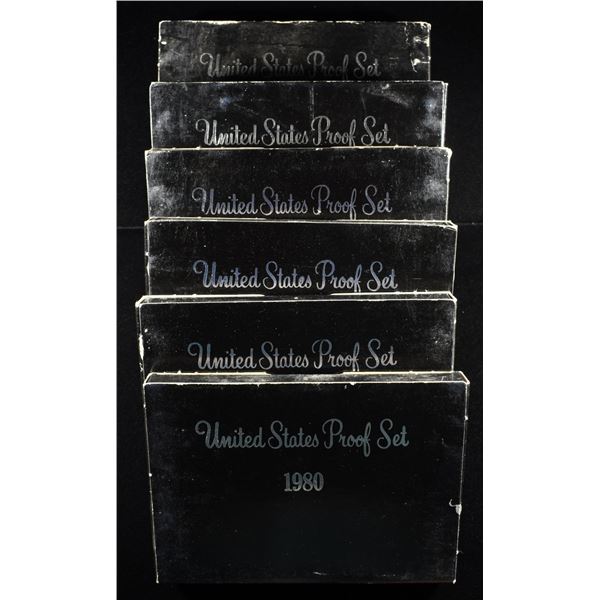 (6) 1980 PROOF SETS