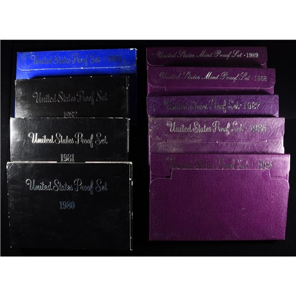 1980-1989 US  PROOF SETS MISSING 1986