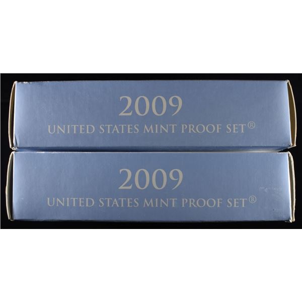 (2) 2009 US MINT PROOF SETS