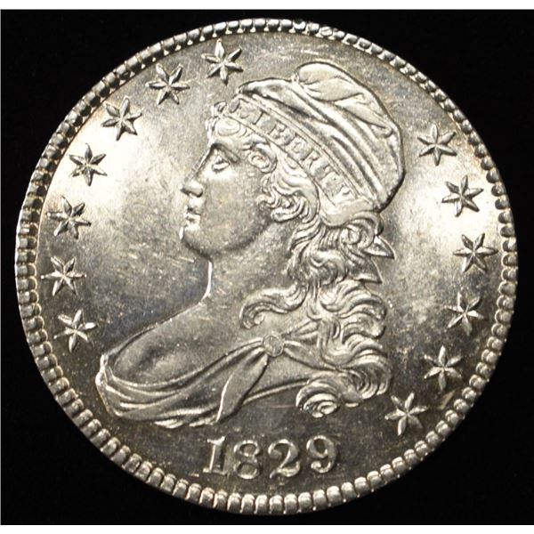 1829 BUST HALF DOLLAR CH BU