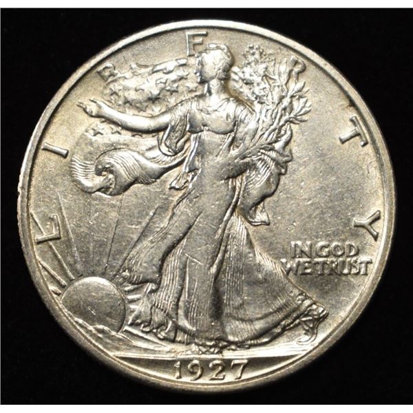 1927-S WALKING LIBERTY HALF XF/AU