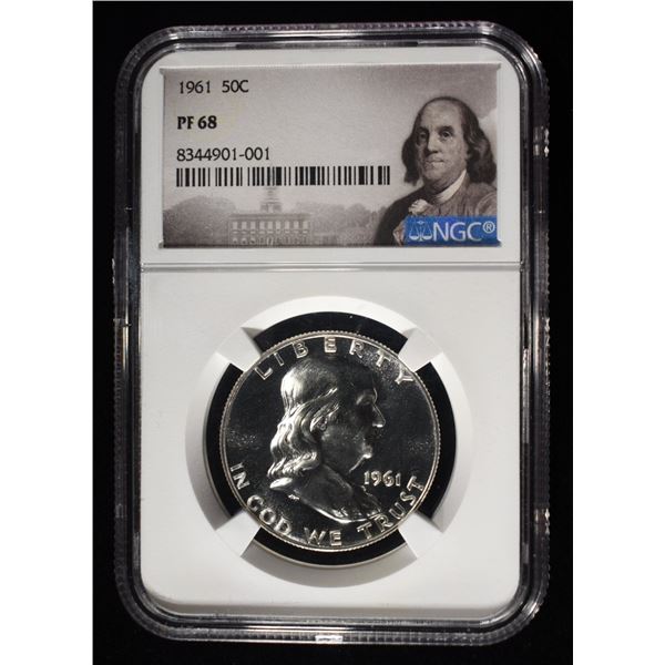 1961 FRANKLIN HALF DOLLAR NGC PF68