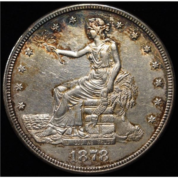 1878-S TRADE DOLLAR AU/BU