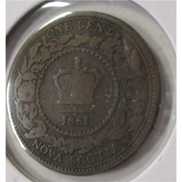 1861 NOVA SCOTIA VICTORIAN LARGE PENNY