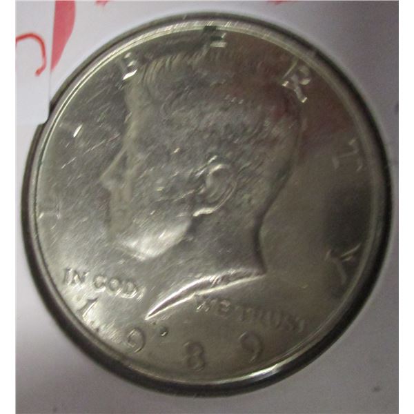 1989 USA LIBERTY KENNEDY HALF DOLLAR