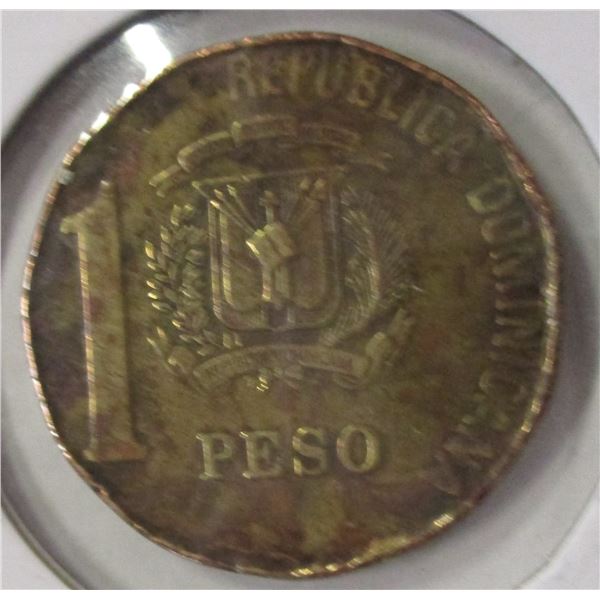2014 REPUBLIC DOMINICAN ONE PESO