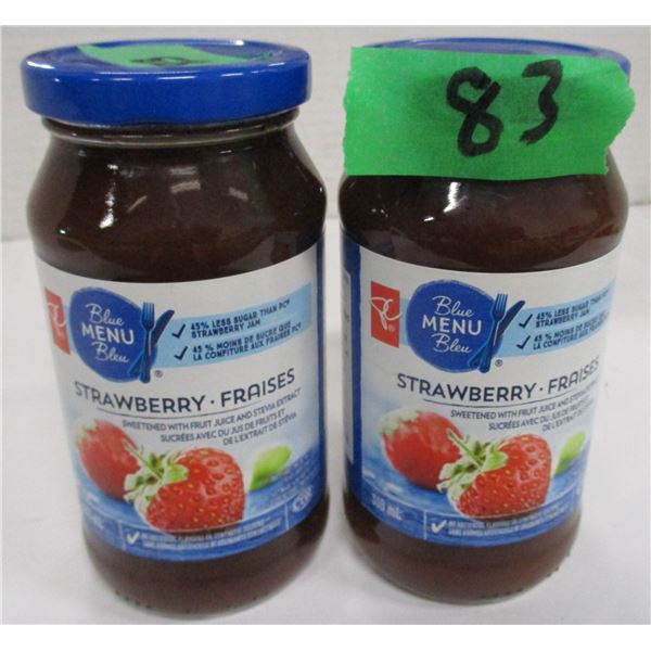SHELF PULLS (AS IS):  STRAWBERRY JAM (2 JARS X 310 ML)