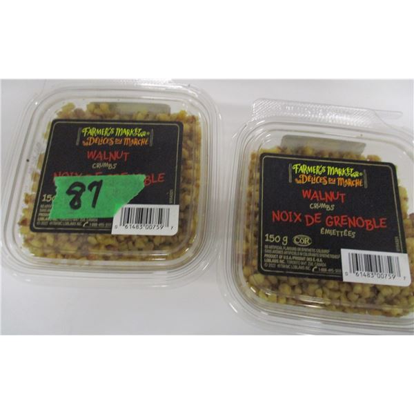 SHELF PULLS (AS IS):  WALNUT CRUMBS (2 PACKAGES X 150G)