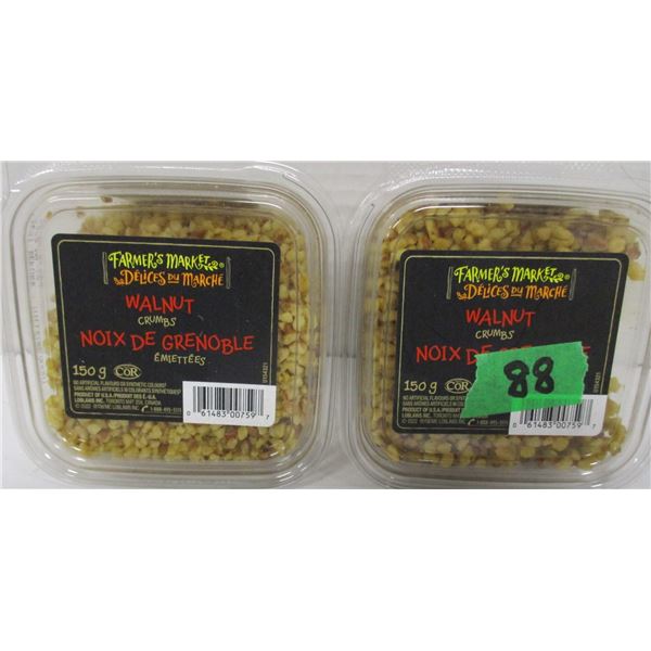 SHELF PULLS (AS IS):  WALNUT CRUMBS (2 PACKAGES X 150G)