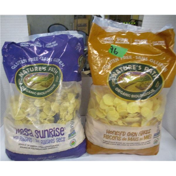 SHELF PULLS (AS IS):  CEREAL C/W RAISINS (825G) & HONEY CORN FLAKES (750G)
