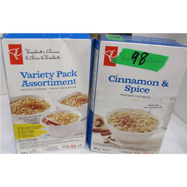 SHELF PULLS (AS IS):  INDIVIDUAL CEREAL PACKAGES (2 BOXES)