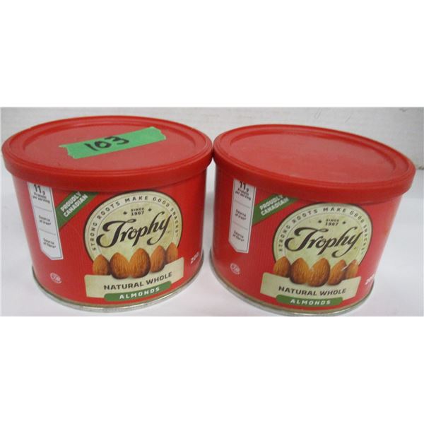 SHELF PULLS (AS IS):  ALMOND NUTS (2 TUBS X 200G)