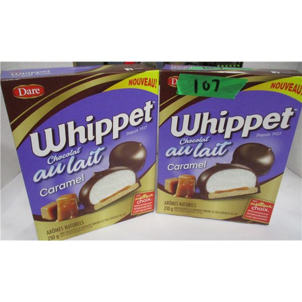 SHELF PULLS (AS IS):  WHIPPET CHOCOLATE COOKIES (2 PKGS X 230G)