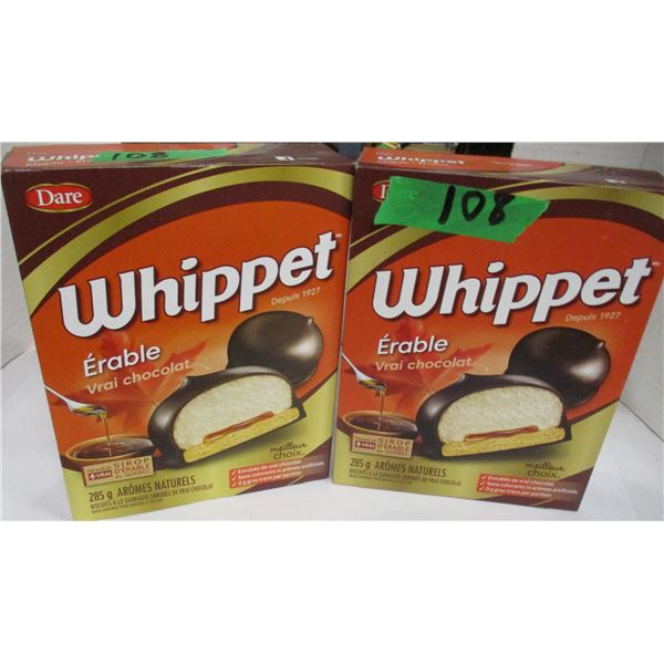 SHELF PULLS (AS IS):  WHIPPET MAPLE COOKIES (2 PKGS X 230G)