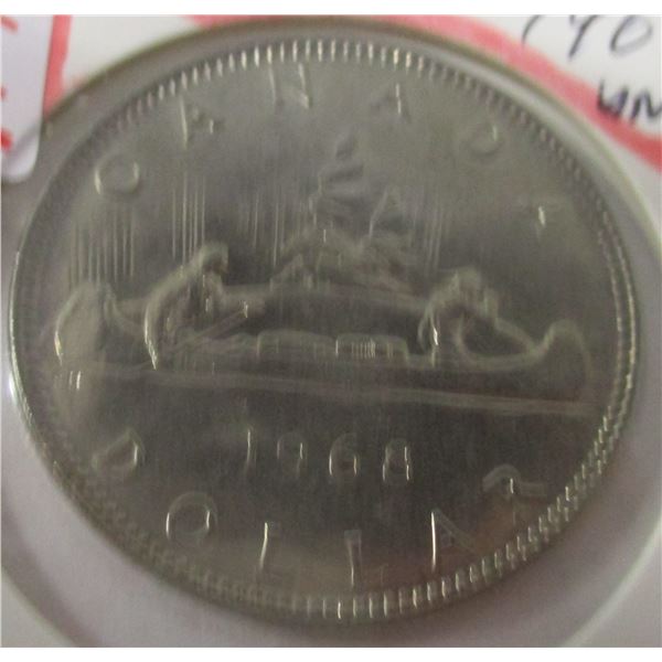 1968 UNCIRCULATED CANADA VOYAGER DOLLAR
