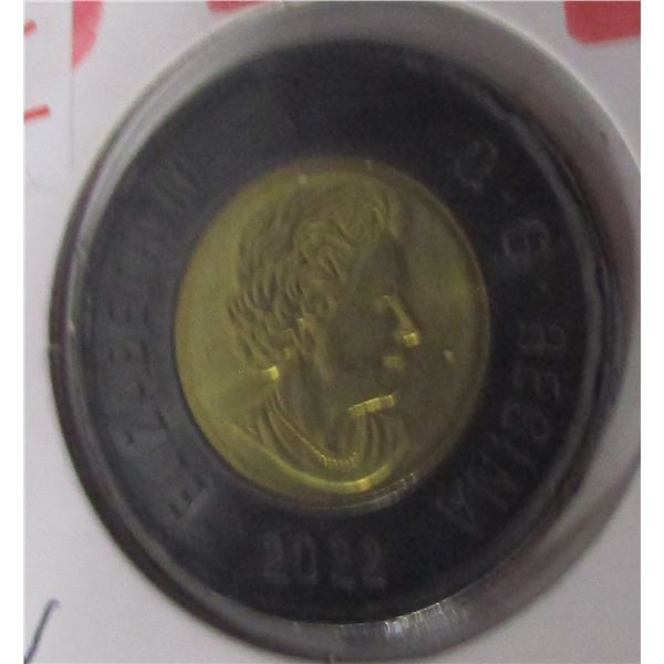 2022 BU MEMORY OF QUEEN ELIZABETH II CANADA TOONIE