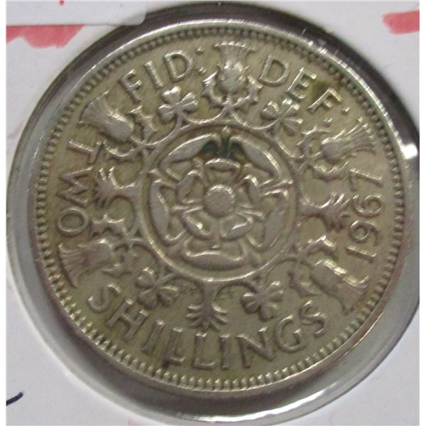 1967 SILVER TWO SCHILLINGS