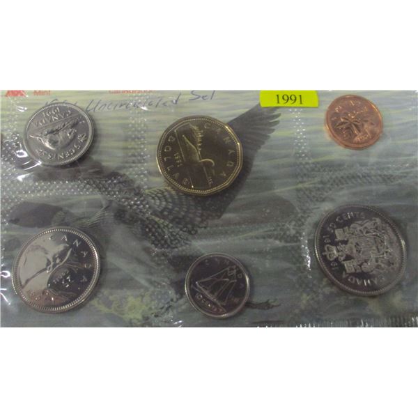 1991 PROOF CANADA MINT SEALED COIN SET