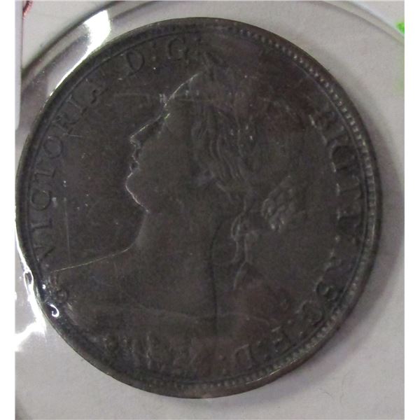 1864 (SHORT '6') NEW BRUNSWICK VICTORIAN LARGE PENNY