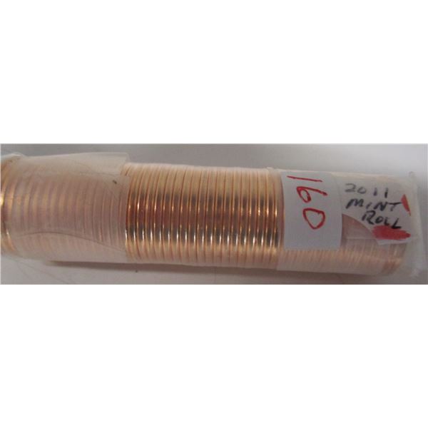 2011 MINT ROLL OF 50 LAST OF CANADA PENNIES