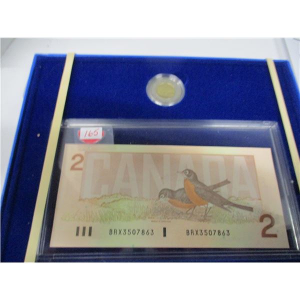 1996 CANADA PROOF COIN & BANK NOTE SET (BRX SERIAL NUMBER) (MINT CONDITION)
