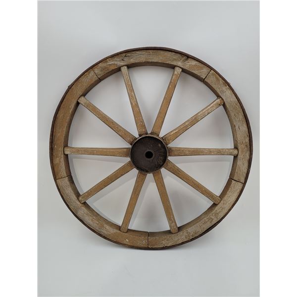 Antique Wooden Wagon Wheel