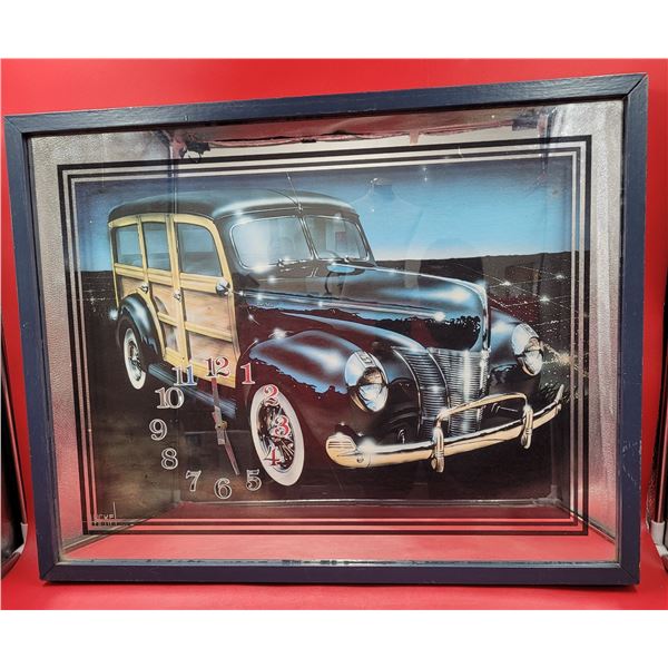 Mirrored Automobile Clock