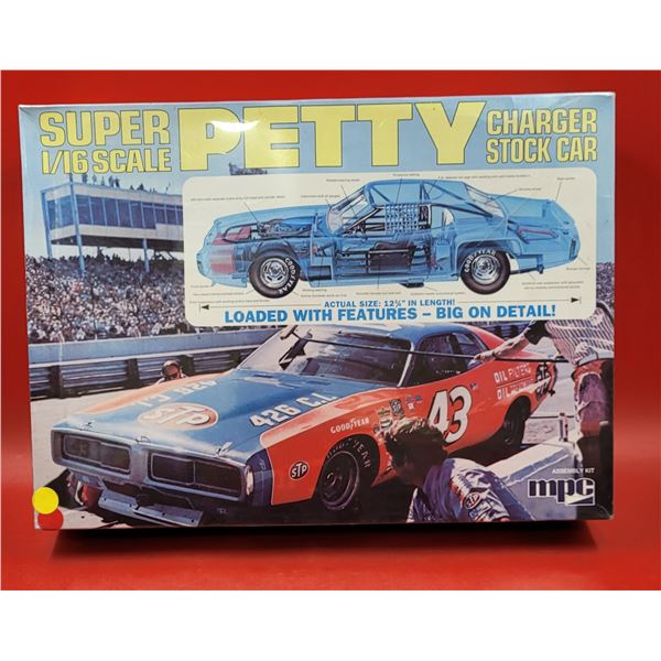 Sealed MPC 1/16 Scale Super Petty Charger Stock Car