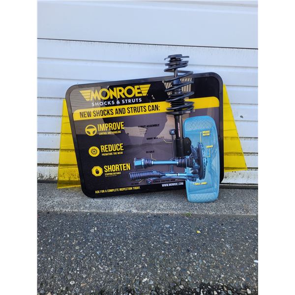 Monroe Shocks & Struts Advertising Sign