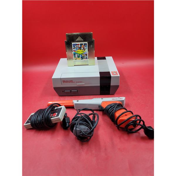 Nintendo Entertainment System Console w/ Controller, Zapper, & Quattro Sports 4 Game
