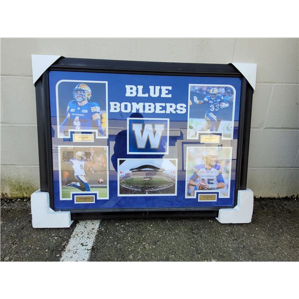 Framed Winnipeg Blue Bombers Football Pictures