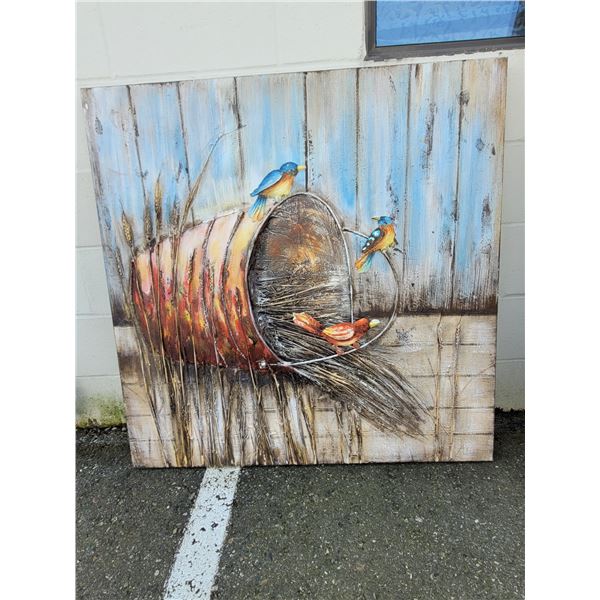 Original Hand-Painted Relief Art