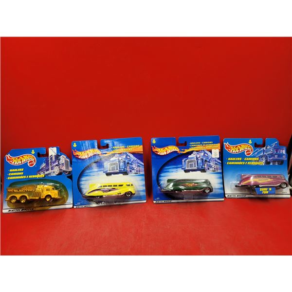 4 Sealed Hot Wheels Haulers
