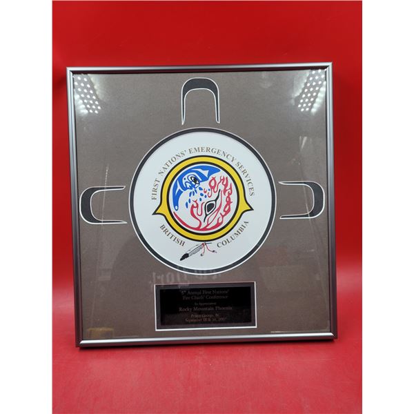 Framed 5th Annual First Nations' Fire Chiefs' Conference Appreciation Print