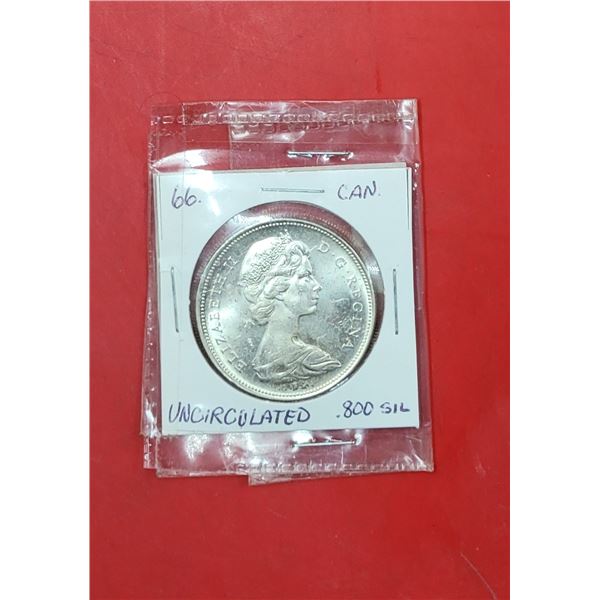 .800 Silver Uncirculated Canadian Voyageur Dollar
