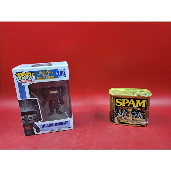 Pop! Movies Monty Python Black Night Vinyl Figure & Monty Python Spam A Lot Tin
