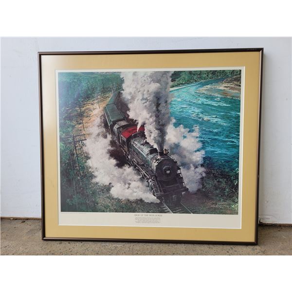 Framed Saga of The Iron Horse Print