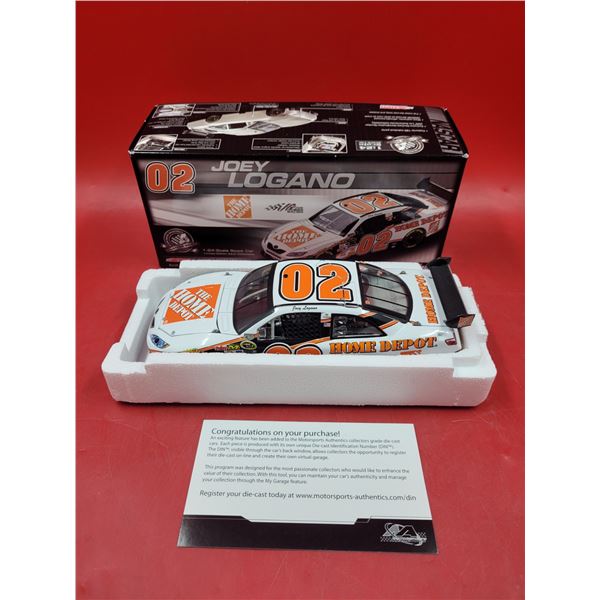 Action Racing Diecast Joey Logano #02 The Home Depot 2008 Camry