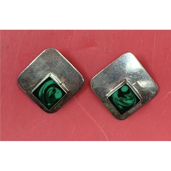 Pair of VTG Mexican 925 Sterling Clip-On Earrings