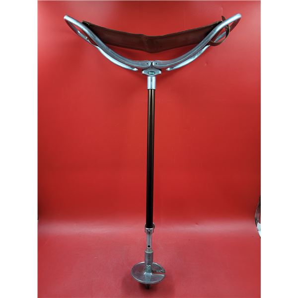 Eldonian Adjustable Shooting Stick Made in England (Walking Stick & Folding Seat)