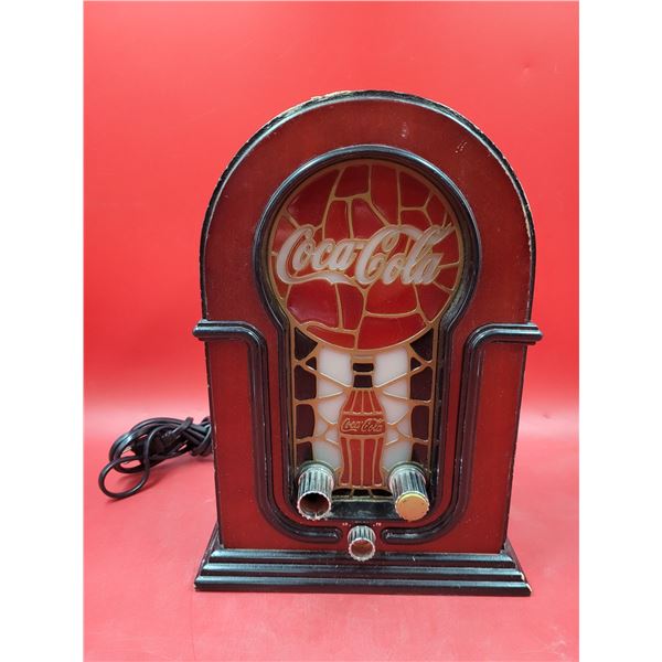 Coca-Cola Stained Glass-Style Radio