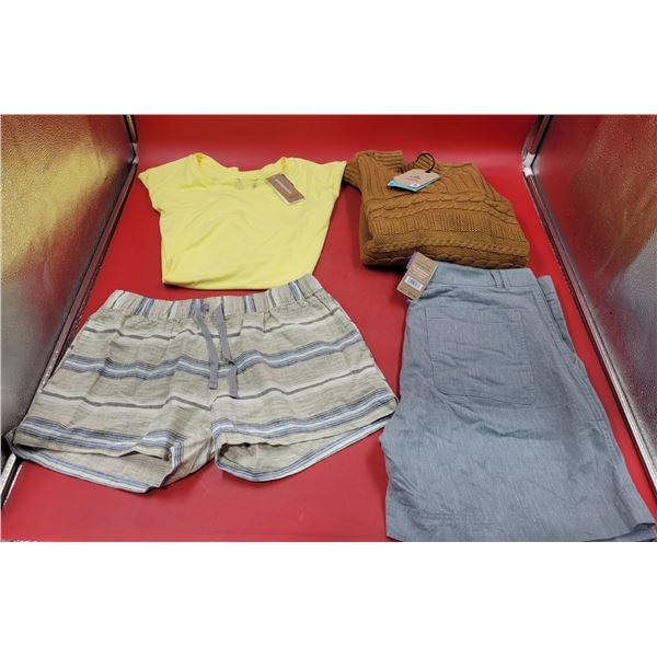 Lot of Assorted New Clothing w/ Shorts, Sweater, & T-Shirt